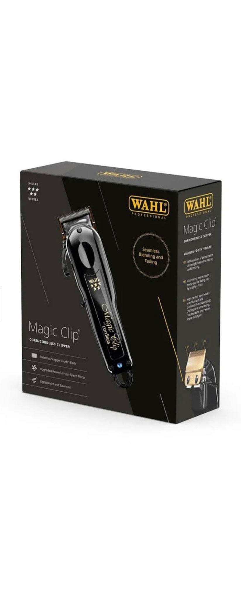 WAHL MAGIC CLIP CORDLESS BLACK